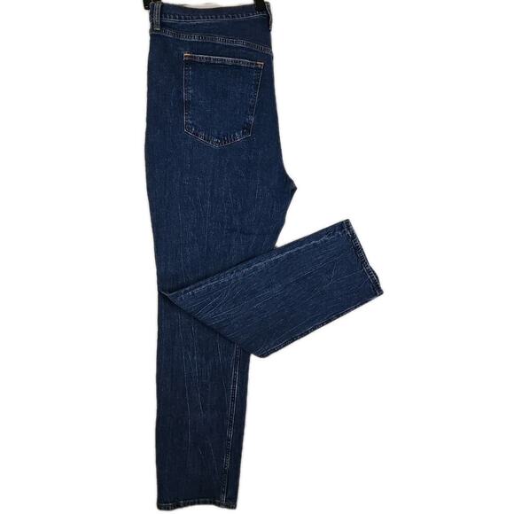 Abercrombie & Fitch~Woman 35/20R~ Blue Denim Ultra High Rise Jeans Slim Straight - Picture 5 of 15